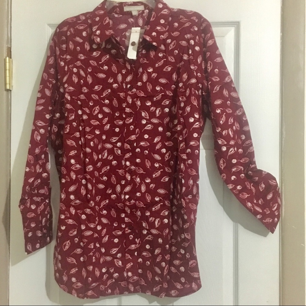 NWT 14/16 Cotton shirt long sleeve - Picture 4 of 8